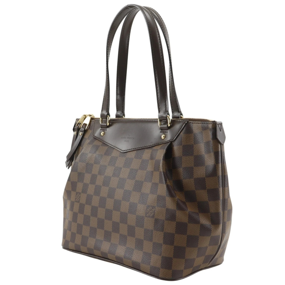 LOUIS VUITTON Authentic Brown Damier Canvas Tote Bag - Picture 2 of 16